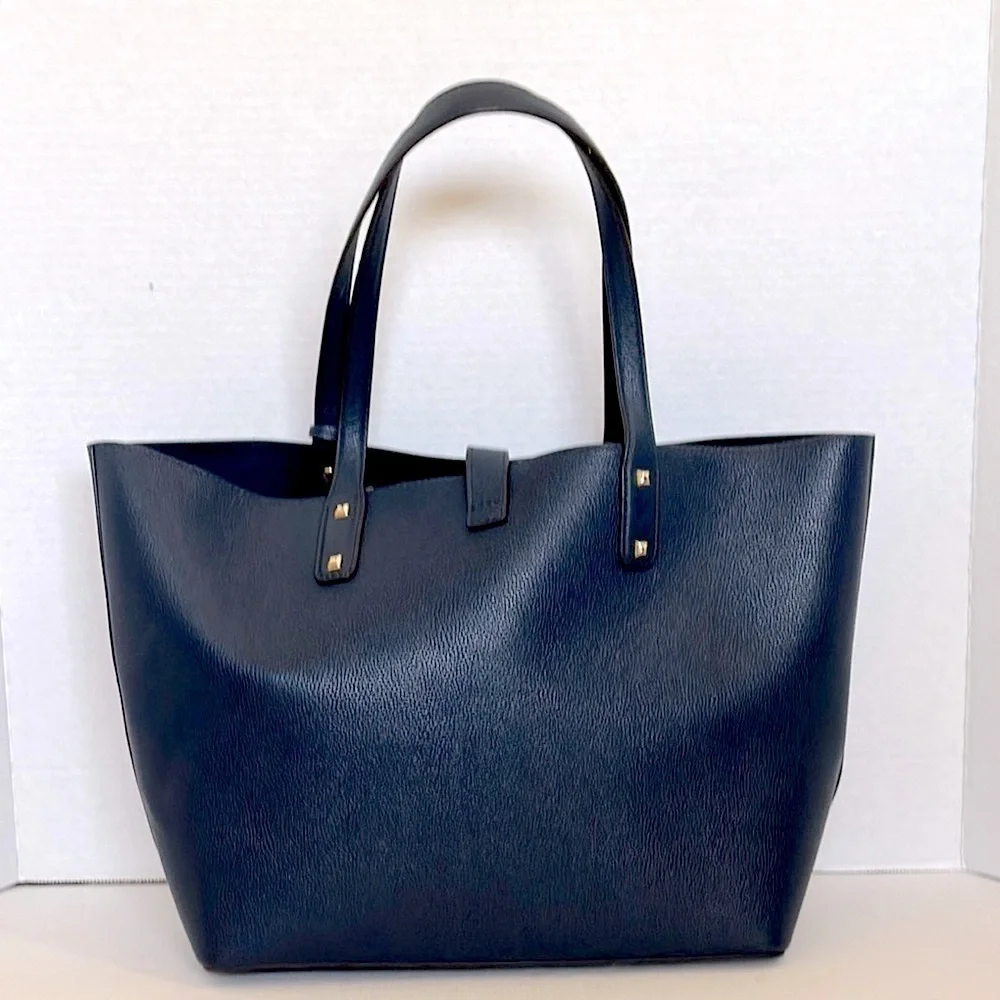 Michael Kors Karson LG Carryall Tote Leather NAVY